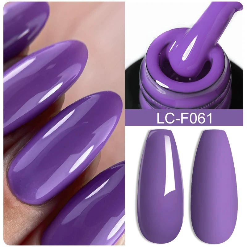 LILYCUTE 8ml Pink Natural Dried Flower Gel Nail Polish Summer Colorful Fairy Series Manicure Painting Soak Off Nail Art UV Gel