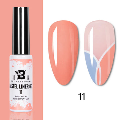 Gel Nail Polish Metallic Liner Gel: Gold & Silver Chrome Nail Polish