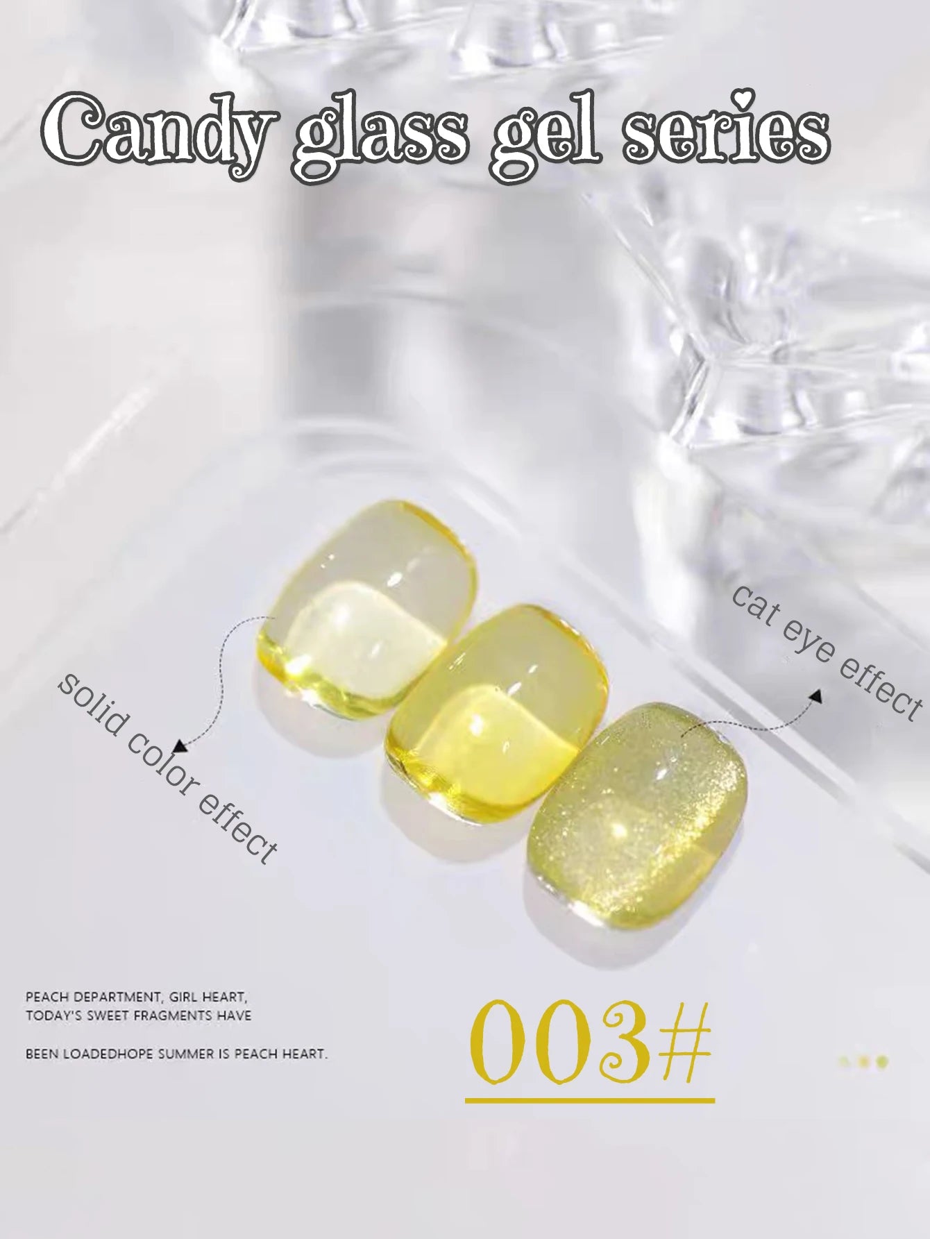 MIANEL Gel Nail Polish 12ML - Candy Glass Finish, 1-10pcs