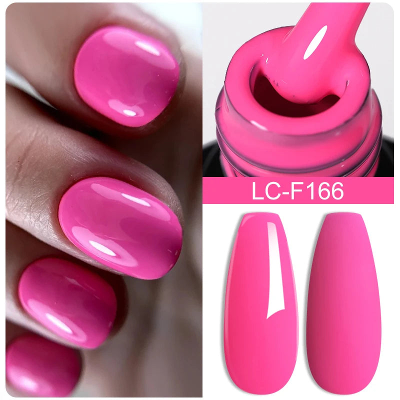 LILYCUTE 8ml Pink Natural Dried Flower Gel Nail Polish Summer Colorful Fairy Series Manicure Painting Soak Off Nail Art UV Gel