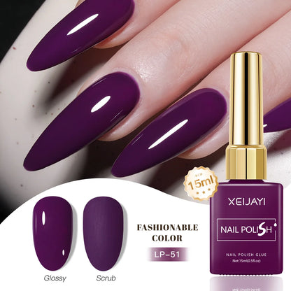 Gel Nail Polish: Nail Varnish Gel 60 Colors - Gloss, Matte, Ice-Clear Finish