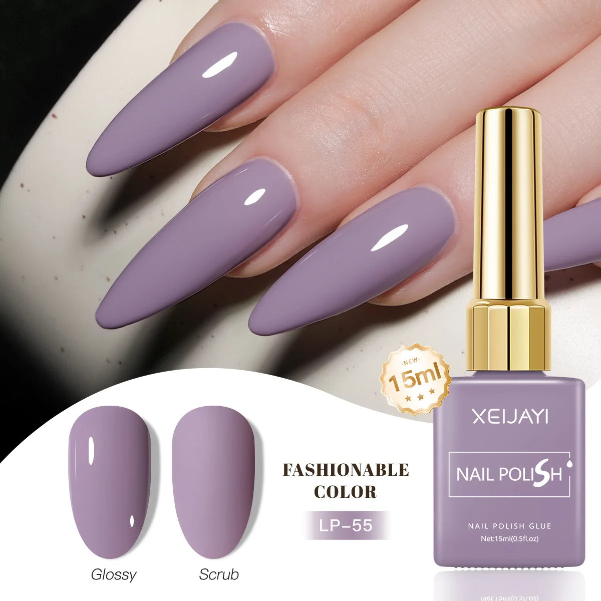 Gel Nail Polish: Nail Varnish Gel 60 Colors - Gloss, Matte, Ice-Clear Finish
