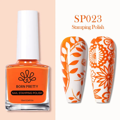 Nail Stamping Polish Set - 25 Colors, Peel Off Latex