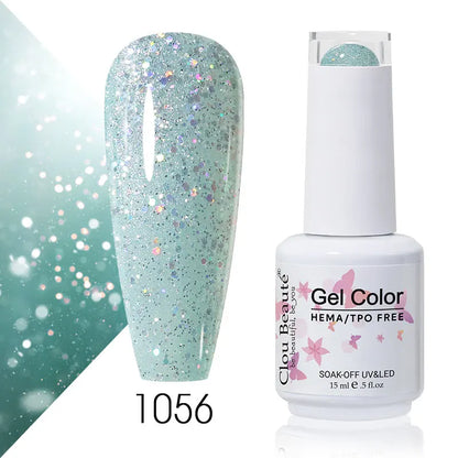 Clou Beaute 15ml Summer Bright Hot Pink Orange HEMA TPO FREE Nail Gel Polish Vernis Semi Permanent Nail Art Pigment Gel Varnish