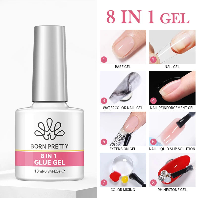 Jelly Nude Gel Nail Polish 10ml - Light Pink Peach UV Cure