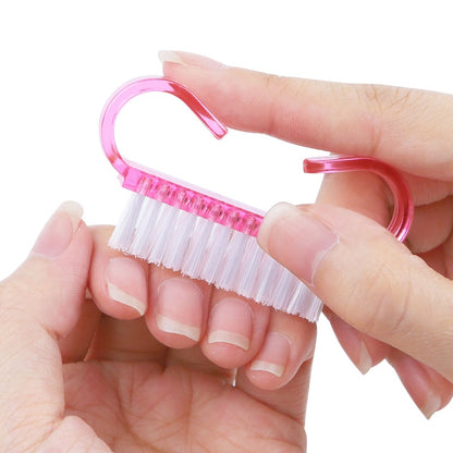 Nail Brush Cleaner: Colorful Soft Dust Remover Tool