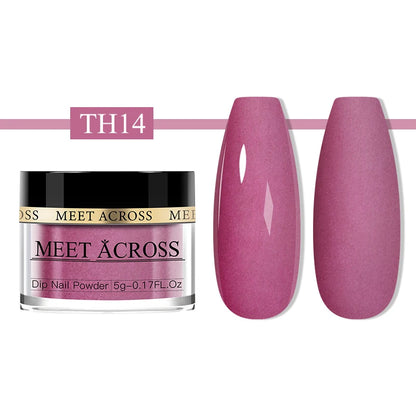 Glitter Nail Dipping Powder - Pink, No Lamp, 5/10g