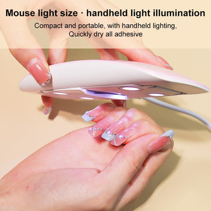 6W Mini Nail Dryer: Portable LED UV Lamp for Home Manicure