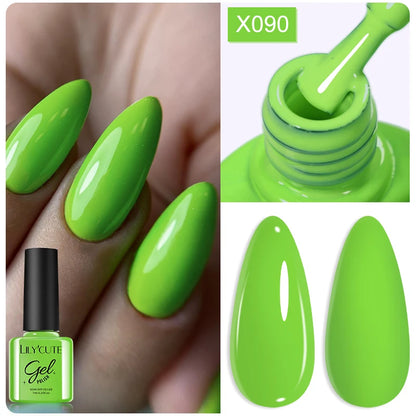LILYCUTE 7ml Thermal Gel Nail Polish 3 Layers Temperature Color Changing Gel Polish Semi Permanent UV Gel For Nail Art Manicure