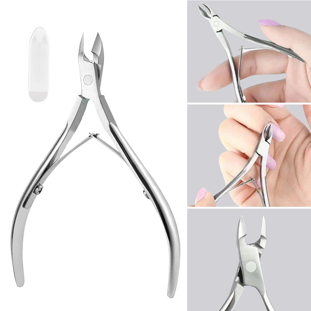 Stainless Steel Cuticle Nipper - Precision Manicure Tool