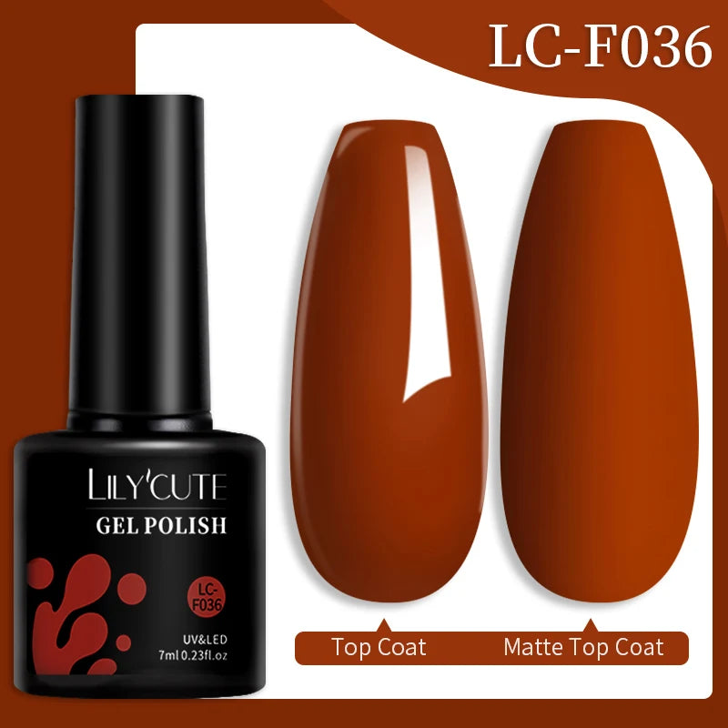 Dark Brown Gel Nail Polish - Autumn's Rich Chocolate Hues