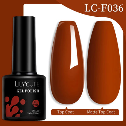 Dark Brown Gel Nail Polish - Autumn's Rich Chocolate Hues