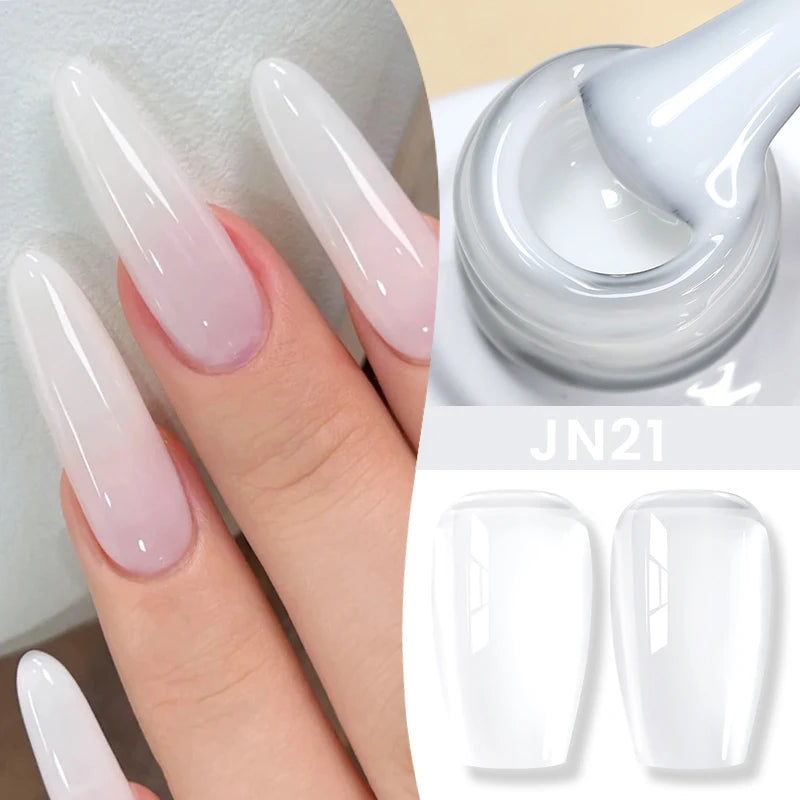 Jelly Nude Gel Nail Polish - 50 Colors, UV LED Soak Off