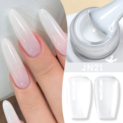 Jelly Nude Gel Nail Polish - 50 Colors, UV LED Soak Off